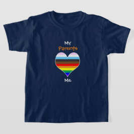 Camiseta del corazón del arcoiris (para colores os