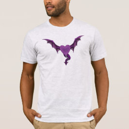 Camiseta del corazón del dragón de los hombres