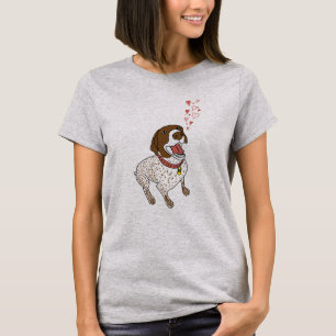 Camiseta del corazón del GSP