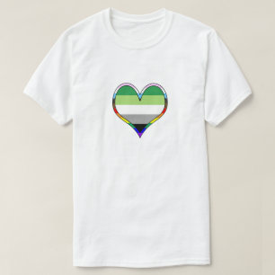 Camiseta del corazón del Orgullo Aro