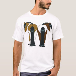 Camiseta del corazón del potro