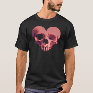 camiseta del corazón del zombi
