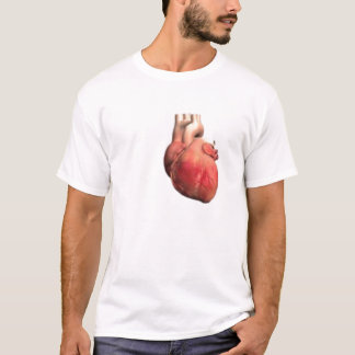 Camiseta del corazón - frente y parte posterior
