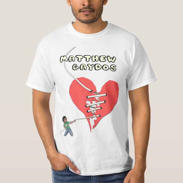 Camiseta del corazón quebrado de Matthew Gaydos (Anverso)
