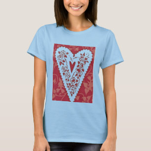 Camiseta del cordón del corazón del Victorian