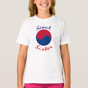 Camiseta del coreano de la hermana de Seul