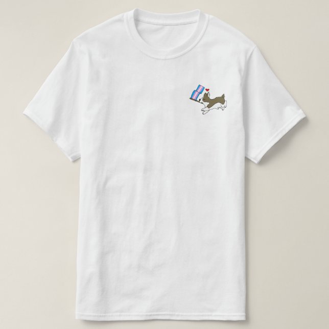 Camiseta del Corgi del orgullo del transporte (Diseño del anverso)