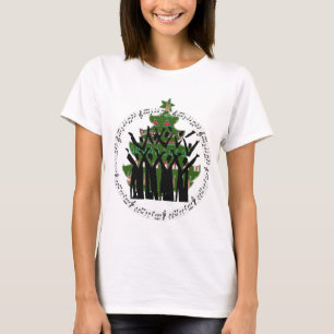 Camiseta del coro del árbol de Navidad