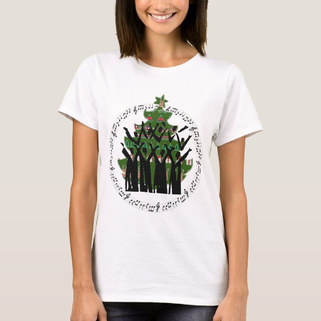 Camiseta del coro del árbol de Navidad (Anverso)
