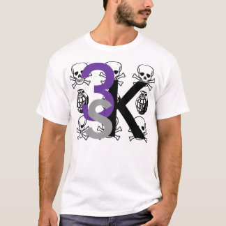 camiseta del cráneo 3Kings y de las bombas