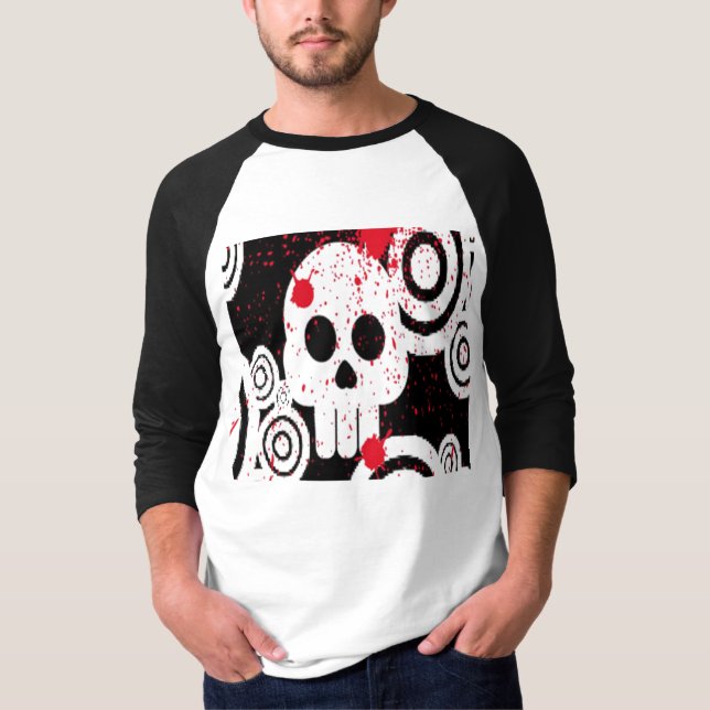 Camiseta del cráneo de los hombres (Anverso)