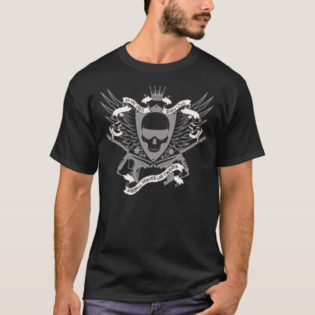 Camiseta del cráneo de Paintball (Anverso)