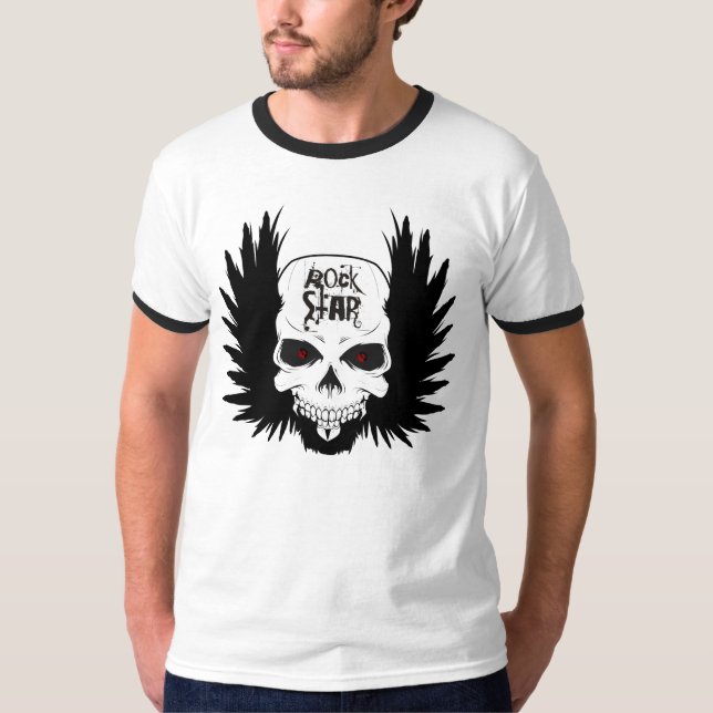 Camiseta del cráneo de RockStar (Anverso)
