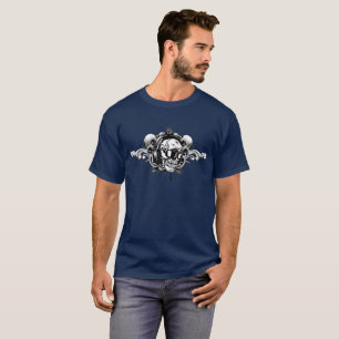 Camiseta del cráneo del auricular