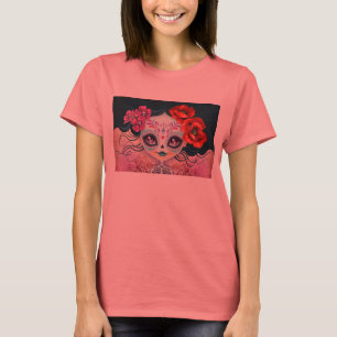 Camiseta del cráneo del azúcar de Amelia Calaver