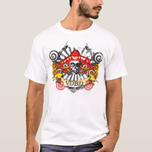 Camiseta del cráneo del gorra