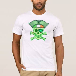 Camiseta del cráneo del pirata del día de St