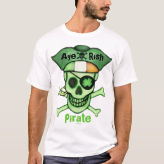 Camiseta del cráneo del pirata del día de St