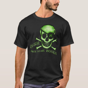 Camiseta del cráneo del pirata del día de St