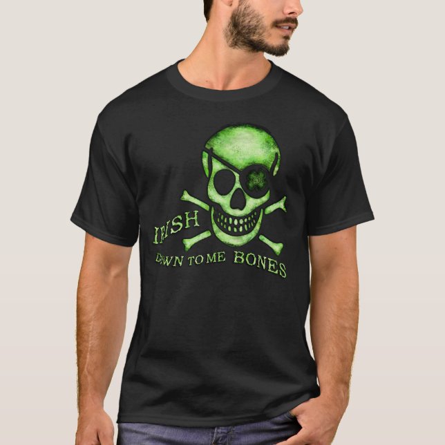 Camiseta del cráneo del pirata del día de St (Anverso)