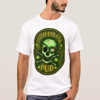 Camiseta del cráneo del Pub del pirata del día de