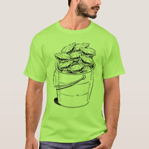 Camiseta del cubo de la ostra