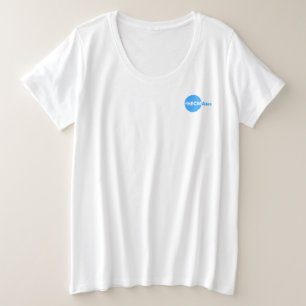 camiseta del cuello en v de las mujeres, tamaños