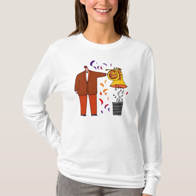 Camiseta del cuerno de FunnyFrench (Anverso)