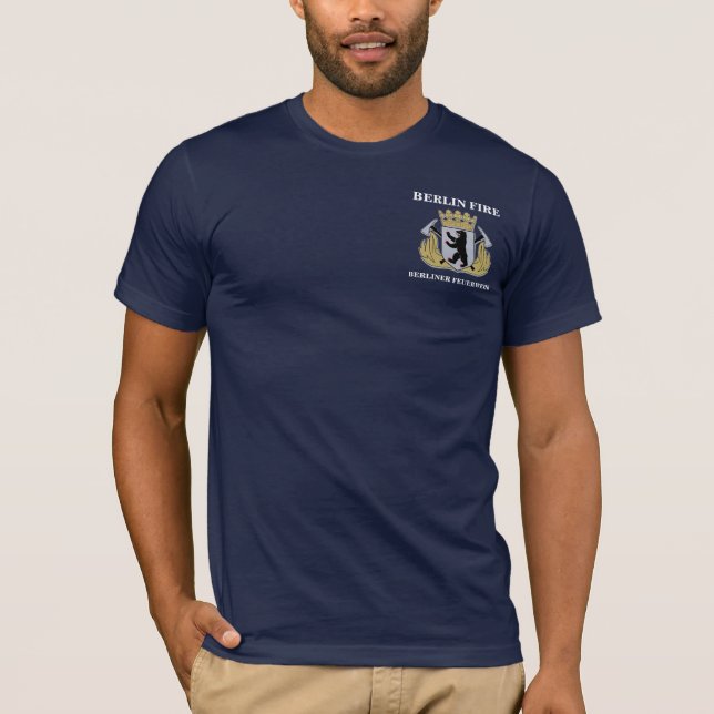 Camiseta del cuerpo de bomberos de Berlín Alemania (Anverso)