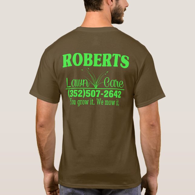 Camiseta del cuidado del césped (Reverso)