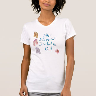 Camiseta del cumpleaños de Floppin del tirón