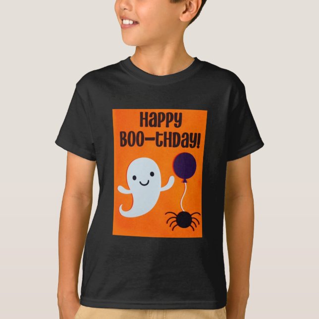 camiseta del cumpleaños de Halloween (Anverso)