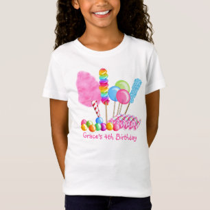 Camiseta del cumpleaños del circo del caramelo