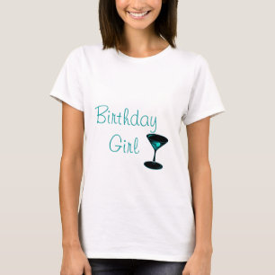 Camiseta del cumpleaños del cóctel