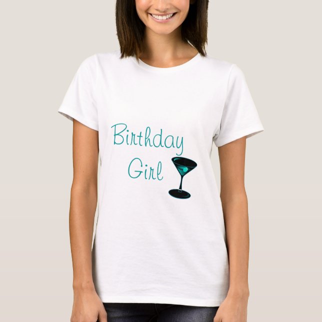 Camiseta del cumpleaños del cóctel (Anverso)