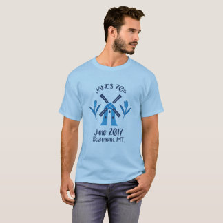 Camiseta del cumpleaños del logotipo de los