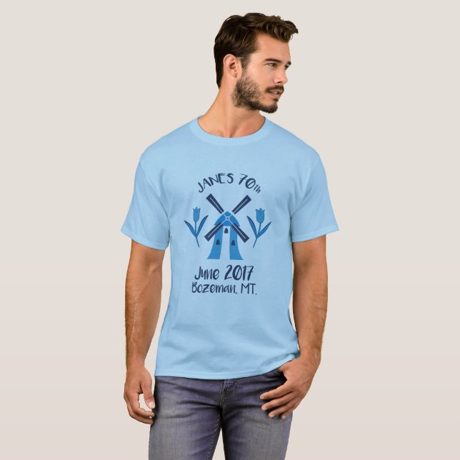 Camiseta del cumpleaños del logotipo de los (Anverso completo)