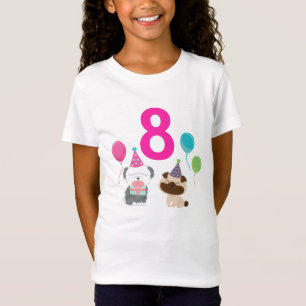 Camiseta del cumpleaños del perrito de
