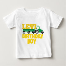 CAMISETA DEL CUMPLEAÑOS DEL TRACTOR
