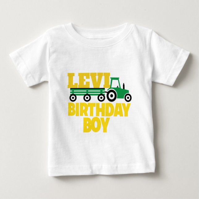 CAMISETA DEL CUMPLEAÑOS DEL TRACTOR (Anverso)