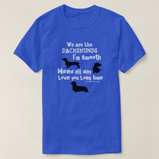Camiseta del Dachshund (Diseño del anverso)