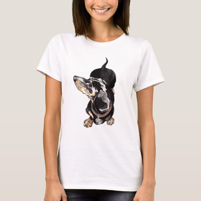camiseta del dachshund (Anverso)
