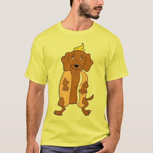 Camiseta del Dachshund del perro de la salchicha (Anverso)