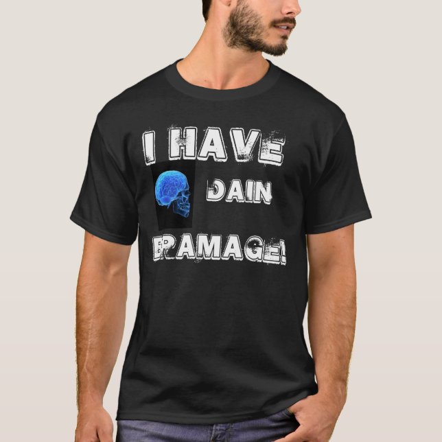 CAMISETA DEL DAÑO CEREBRAL (Anverso)