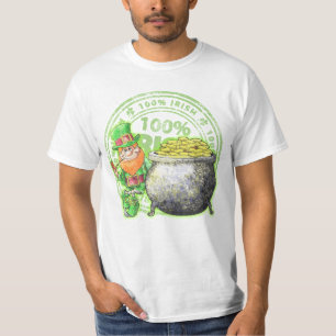 Camiseta del ~ del oro del Leprechaun del irlandé