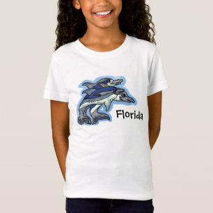 Camiseta del delfín de la Florida de los chicas