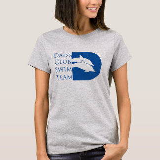 Camiseta del delfín de las mujeres, gris