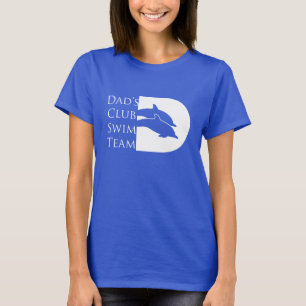 Camiseta del delfín de las mujeres, real