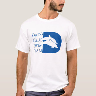 Camiseta del delfín de los hombres, blanca