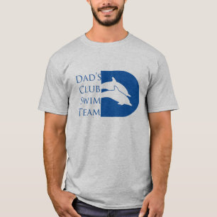 Camiseta del delfín de los hombres, gris